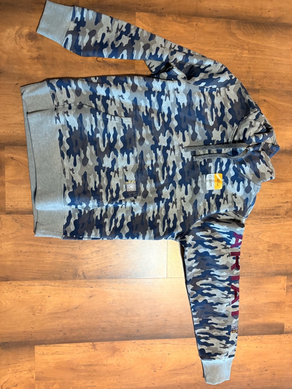 Carhartt- REBAR - water repellent Blue Gray Camo Hoodie